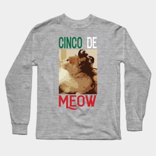 Cinco De Meow Long Sleeve T-Shirt